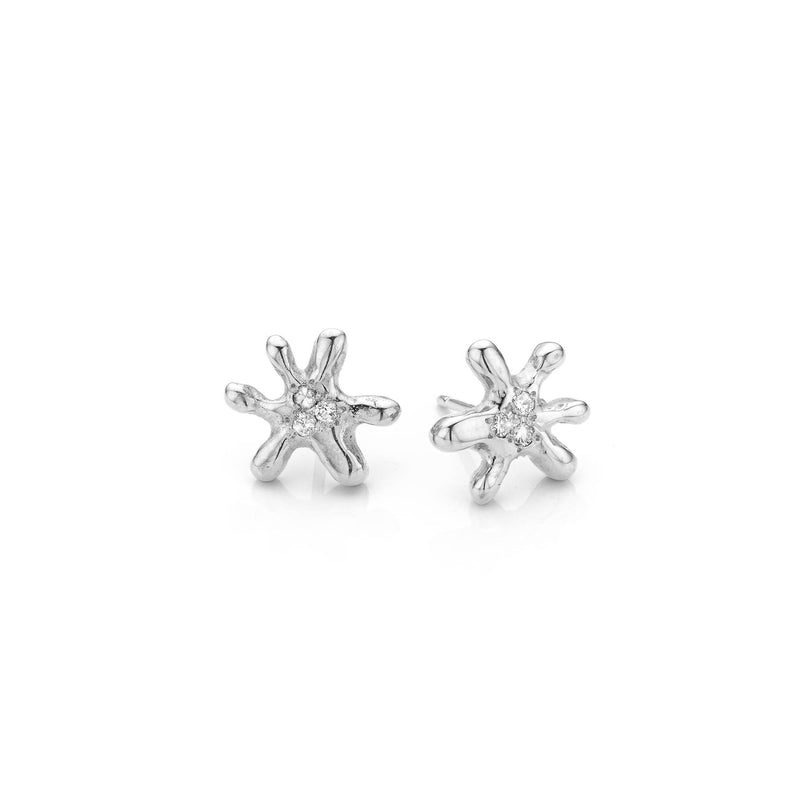 ASTEROZOA EARRINGS SILVER